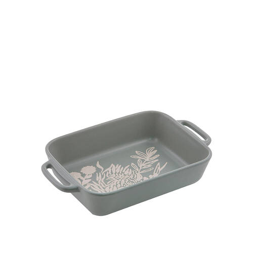 Ladelle Esperance Ceramic Baking Dish Medium Heat-Resistant Serving Green