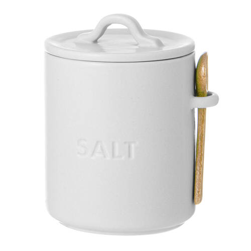 Ladelle Essentials Salt Cellar Storage 11.5x10cm - White