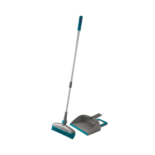 Beldray Pet Plus+ Rubber Dustpan & Broom Set w/ Swivel Head