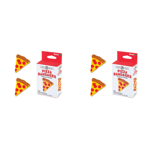 36pc Gamago Pizza Bandages Kids/Children Band Aid 4.7cm