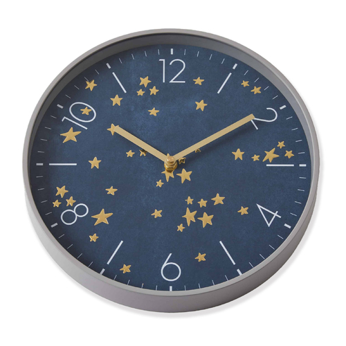 Jiggle & Giggle 30cm Starry Night Wall Clock - Blue