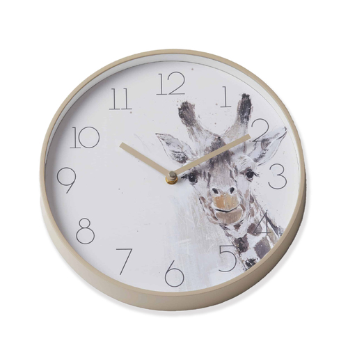 Jiggle & Giggle 30cm Jeffrey Giraffe Wall Clock - Beige
