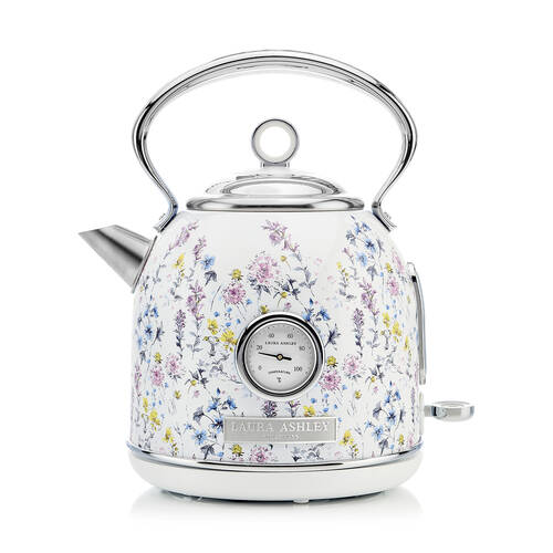 Laura Ashley Stainless Steel 1.7L Dome Electric Kettle - Wild Meadow