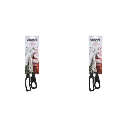 2PK Wiltshire Multi-Purpose Laser Kitchen Shears Scissors