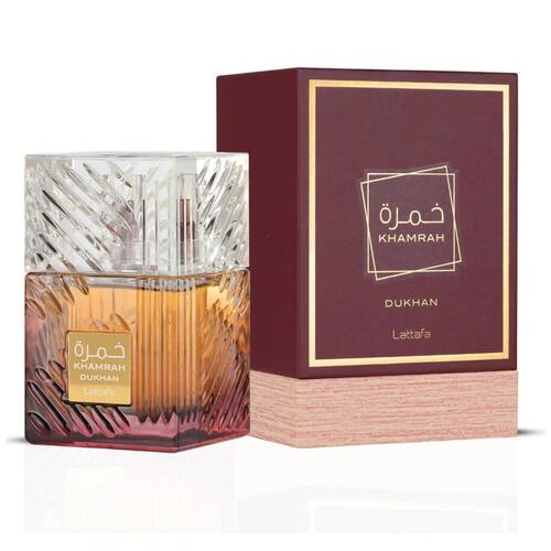 Lattafa Khamrah Dukhan Unisex Fragrance EDP Eau De Parfum Spray Bottle 100mL