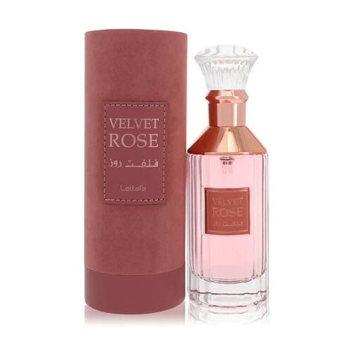 Lattafa Velvet Rose Unisex Fragrance EDP Eau De Parfum Spray Bottle 100mL