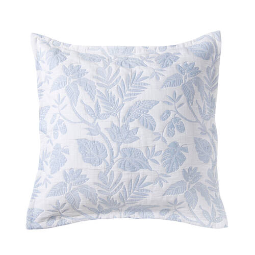 Bianca Laurieton White Polyester European Pillowcase Cushion Cover 65x65cm