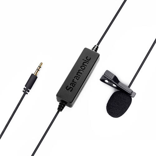 Saramonic Lavalier Omnidirectional Microphone Broadcast Quality Black