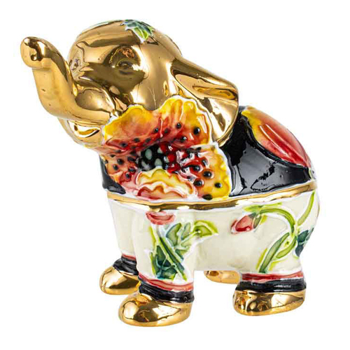 Old Tupton Ware Poppy Elephant 2 Home Decor Decorative Statue