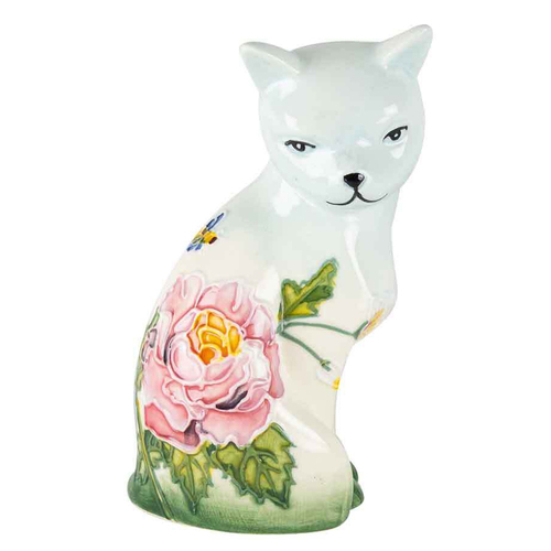 Old Tupton Ware Flower Garden Cat Home Decor Decorative Statue