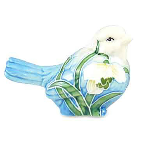 Old Tupton Ware Flowers Lily Cream Left Bird Home Decor Statue