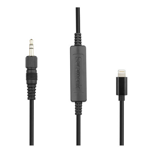Saramonic M TRRS-M 3.5mm Jack Locking Type Male To 8-Pin Audio Cable Black