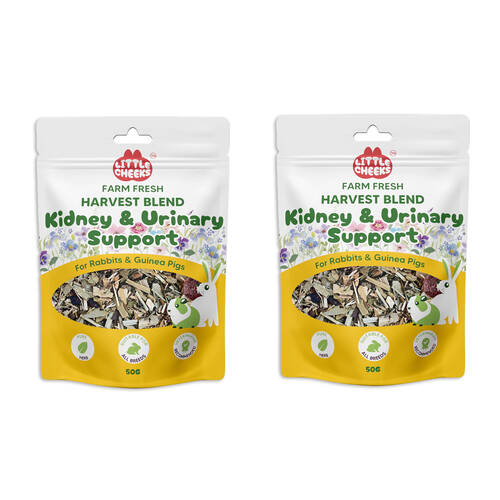 2PK Little Cheeks Farm Fresh Kidney/Urinary Support Pet Rabbit/Guinea Pig Food 50g