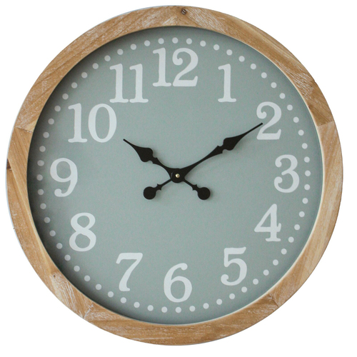 LVD Silver Dollar Hanging Wall Clock Analogue 60cm Round Decor