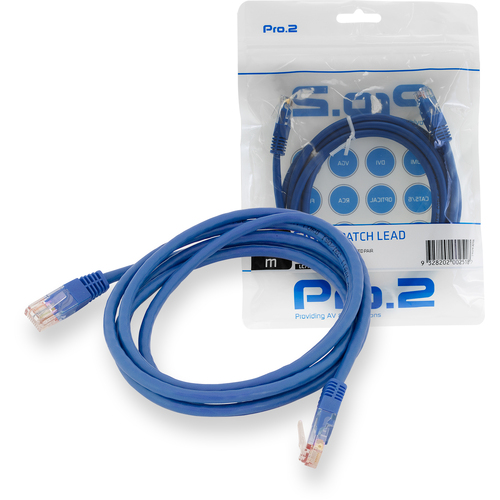2M Blue CAT5E Patch Lead Network Cable
