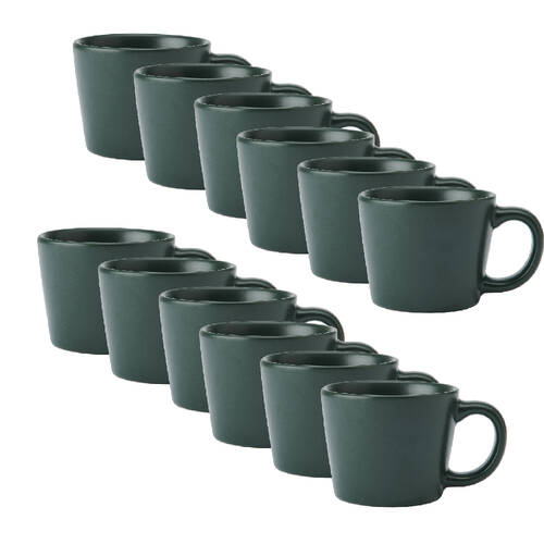 12PK La Cafetiere Ceramic Coffee Espresso Drinking Cup Mug 8x8x5cm Green