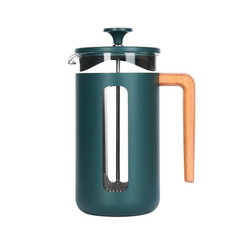 La Cafetiere Pisa Stainless Steel Cafetiere Up to 8 Cups 10.8x17.2x23cm Green