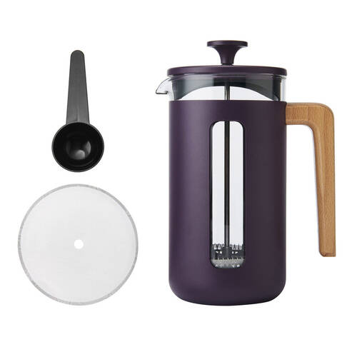 La Cafetiere Pisa 8-Cup Cafetiere Glass Coffee Press - Purple
