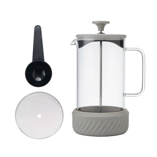 3pc La Cafetiere Zero 8-Cup No Mess French Press 1L - Latte
