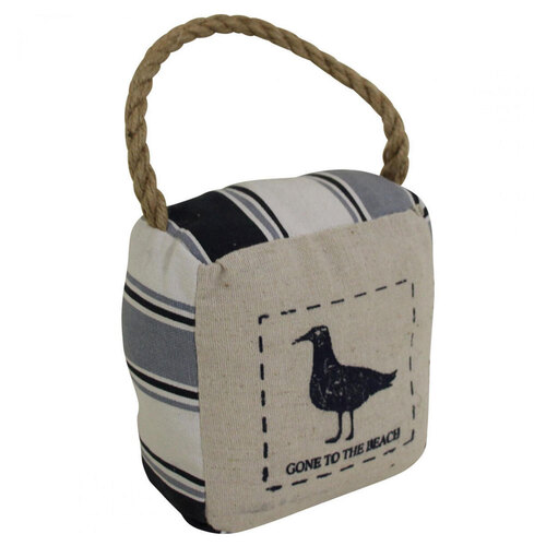 Door Stopper 12cm Doorstop Bird Stripe/Striped 'Gone To The Beach' Home Decor