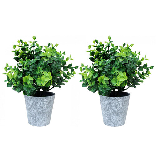 2PK Faux Tall Green Leaves