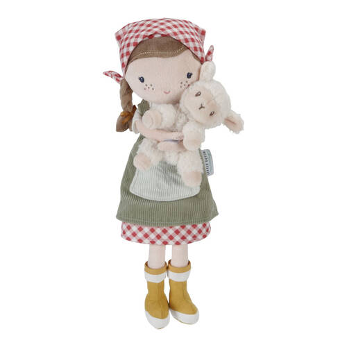 Little Dutch Childrens Cuddle Doll Farmer Rosa With Sheep 35cm