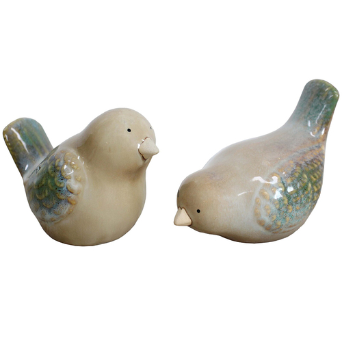 2pc LVD Birds Aqua Decorative Sculpture Home/Lounge Decor