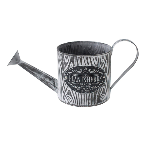 LVD Metal 34cm Watering Can Garden Low Decorative Container