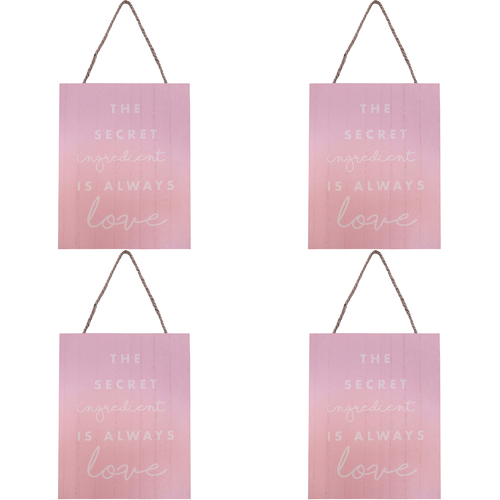 4PK LVD Sign Secret Ingredient Decorative Home/Lounge Decor Wall Art