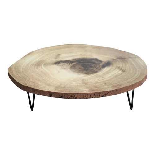 LVD Wood Log 30x8.5cm Display Stand Round Small - Natural