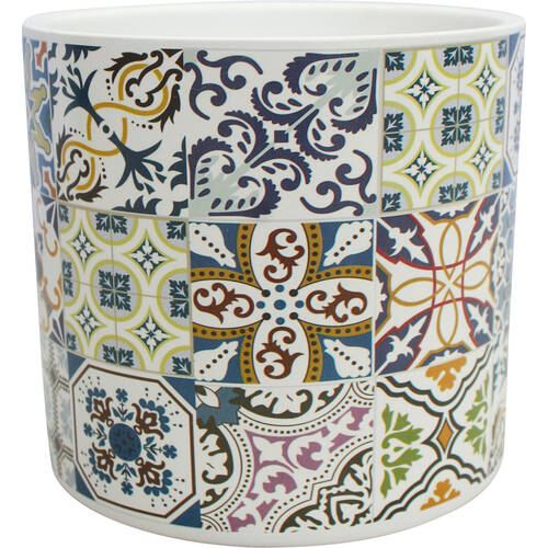 LVD Ceramic Outdoor Decorative Planter Pot Grecian 13x12cm Multicoloured