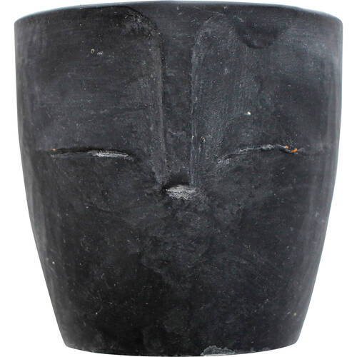 LVD Terracotta Ceramic Decorative Planter Pot Totem 11.5x11.5cm Black