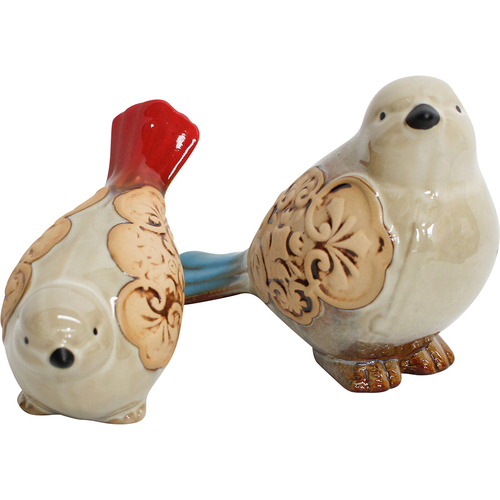 2pc LVD Birds Scroll Decorative Sculpture Home/Lounge Decor