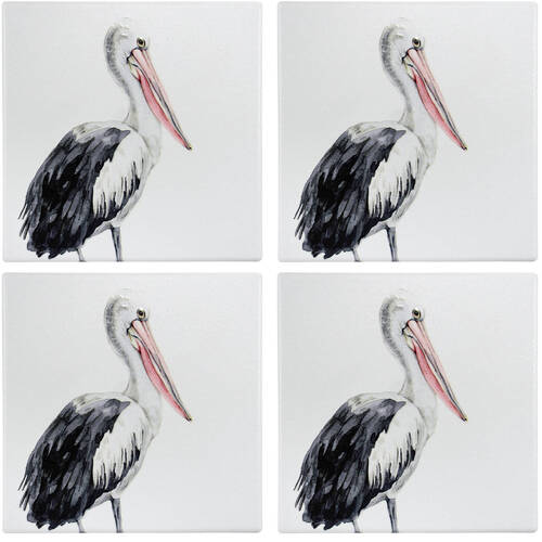 4pc LVD Ceramic Coasters Table Protector Square 9x9cm - Percival