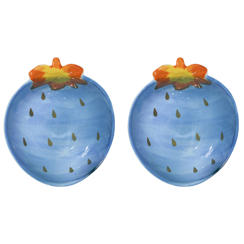 2PK LVD Ceramic 18cm Bowl Blueberry Round Dinnerware - Blue