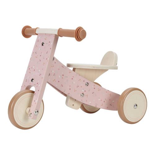 Little Dutch Wooden Tricycle Baby/Kids Ride-On Toy 12m+ 57cm Pink