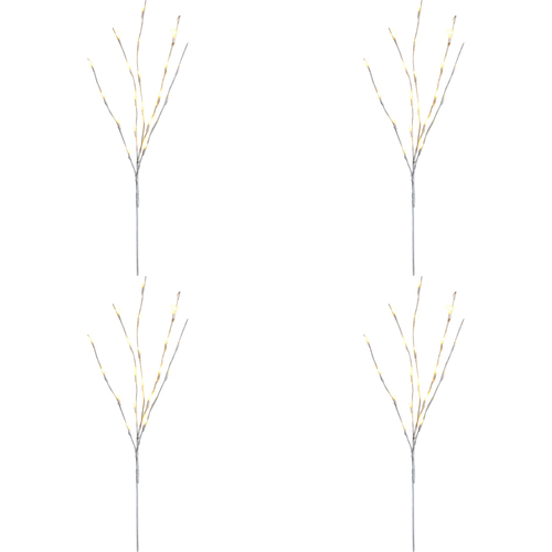 4PK LVD Light Up LED Branch Paperbark Decorative Lighting Home Decor 70cm 