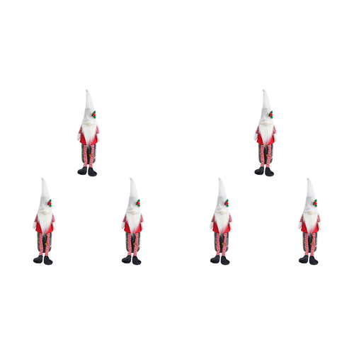 6PK LVD Polyester Bottle Topper 1 Gnome Home/Living Room Christmas Decor 43cm