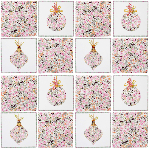 4x 4pc LVD Coasters Sari Xmas Decorative Barware/Serveware Home Kitchen