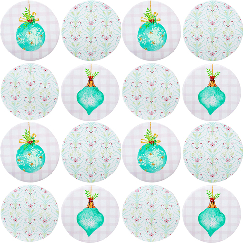 4x 4pc LVD Coasters Aqua Baubles Decorative Barware/Serveware Home Kitchen