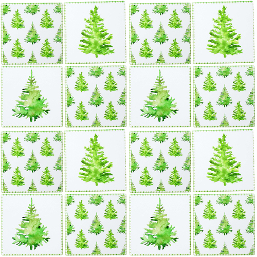 4x 4pc LVD Coasters Pine Trees Decorative Barware/Serveware Home Kitchen