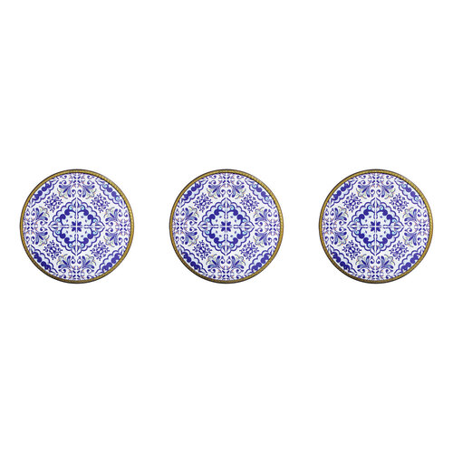 3PK LVD Metal Trivets Santorini Home/Kitchen Decor 20cm Assorted