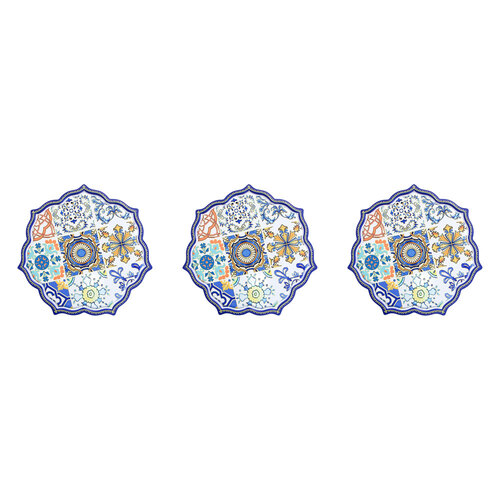 3PK LVD Metal Trivets Moroc Home/Kitchen Decor 20cm Assorted