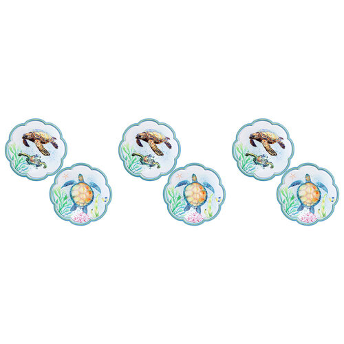 3PK LVD Metal Trivets Turtles Home/Kitchen Decor 20cm Assorted