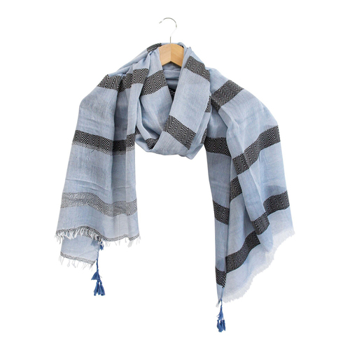 LVD Sunset 180cm Beach Scarf/Sarong Neck Wrap Ladies/Women - Blue/Black