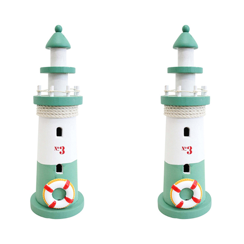 2PK LVD Lighthouse 28cm Home Decorative Figurine Medium No. 3