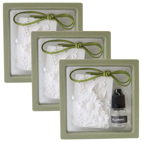 3PK LVD 21cm Ceramic Scented Hanger Home Fragrance Garden