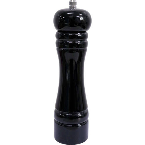 LVD Timber Wooden Kitchen Salt/Pepper Grinder Mill Medium 5x5x22cm Black