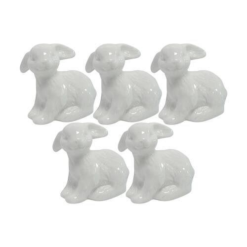 5PK LVD Rabbit Flopsy Decorative Sculpture Home/Lounge Decor