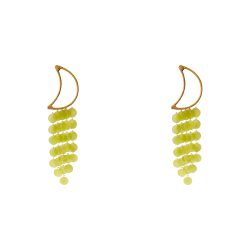 2PK LVD Bamboo/Capiz Moon Dreamcatcher Sky 23x7cm - Light Green